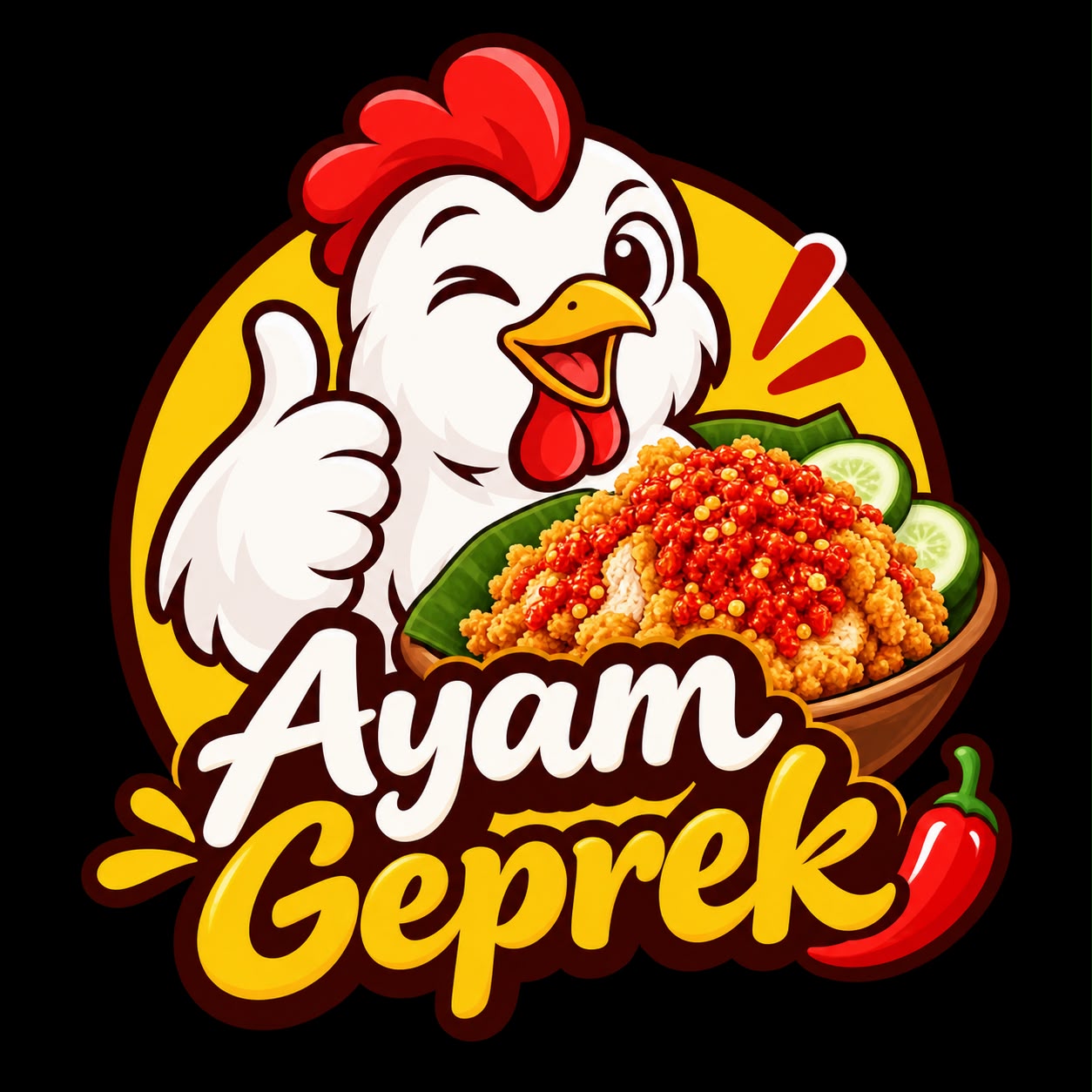 Ayam Geprek Poris logo