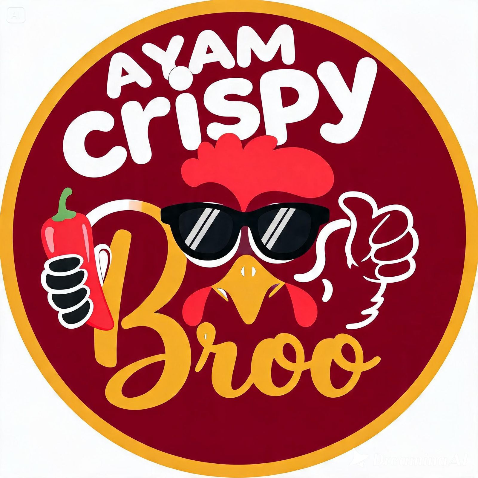 logo Ayam Geprek Broo